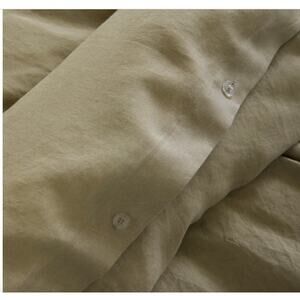 Quince European Linen Duvet Cover Size King /Cal King Toffee #K17